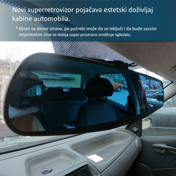 Dve auto kamere (prednja i zadnja) + DVR i ekstender retrovizor - Image 5