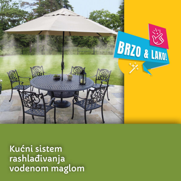 Sistem za rashlađivanje terase - Vodena magla (Jet Spray) - Image 7