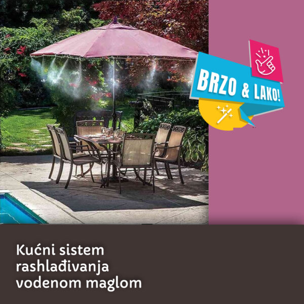 Sistem za rashlađivanje terase - Vodena magla (Jet Spray)