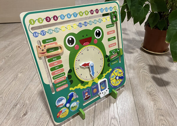 Edukativni žaba sat-kalendar za decu - Image 6